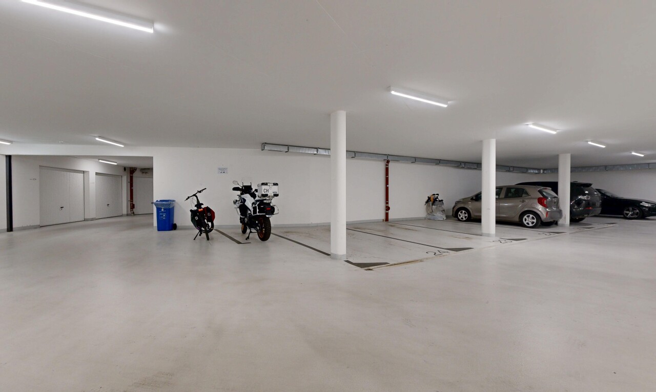 parken mit parkgarage und inside community