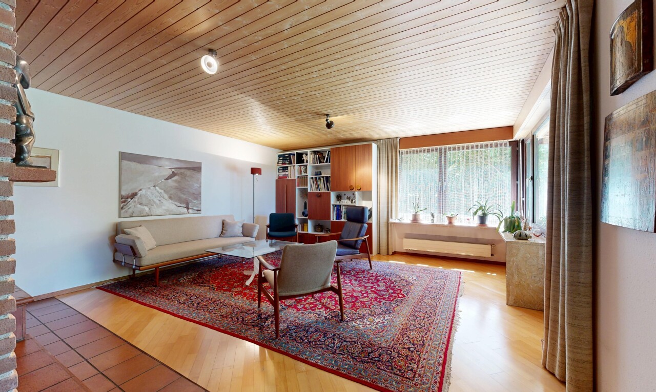 wohnzimmer mit holzfußboden, wood finish floor, inside property, gipskartonwand, und drywall