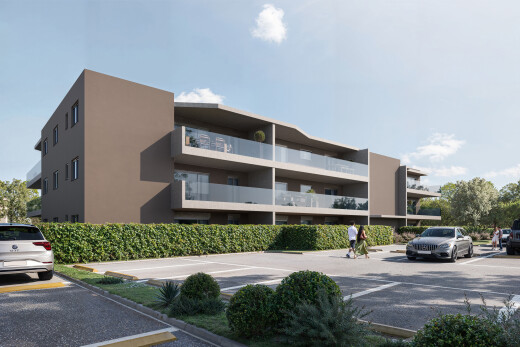 extérieur du bâtiment avec rendered, parking, day time, et from community