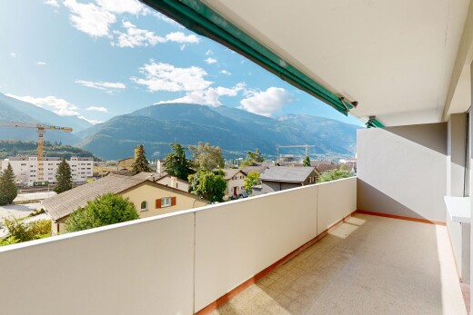 balcon avec balcon, mountain view, vue sur la montagne, view focus, et day time